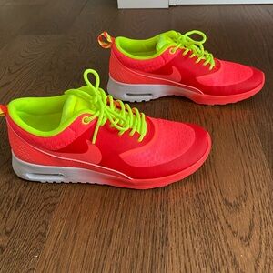 Air max thea — Nike Neon Yellow and Red Sneakers